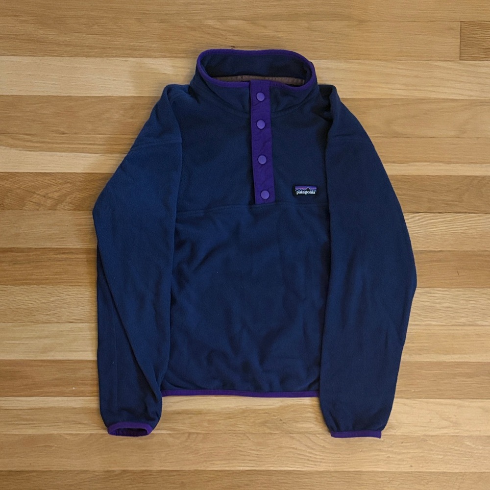 Patagonia Kid’s Blue and Purple Fleece Sweater